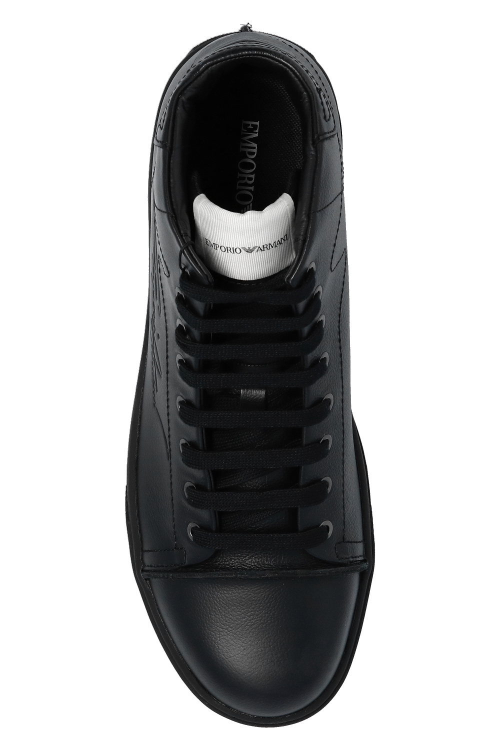 Armani black outlet shoes